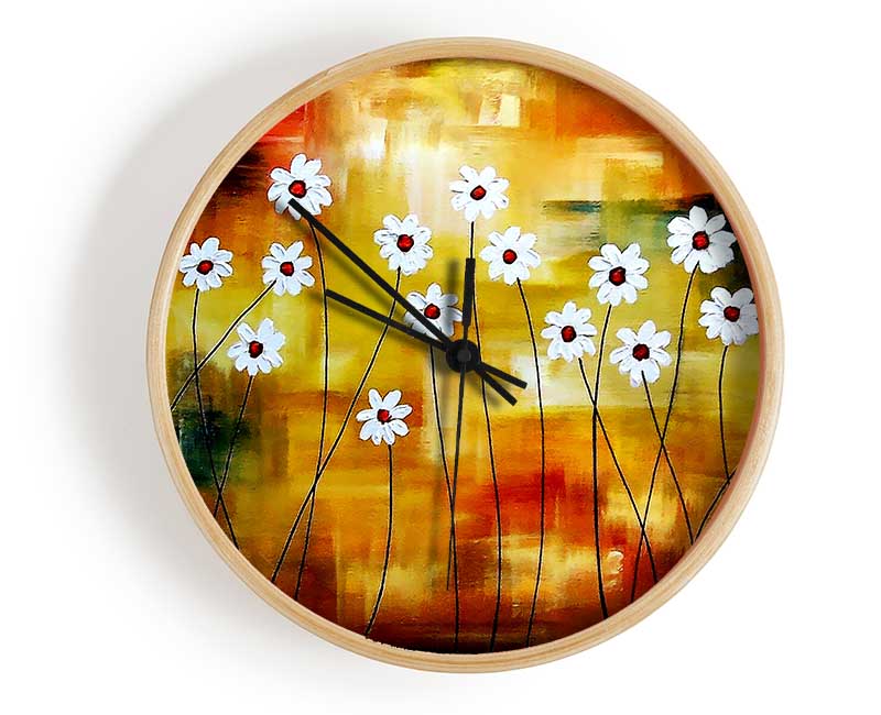 Daisy Whites Clock - Wallart-Direct UK