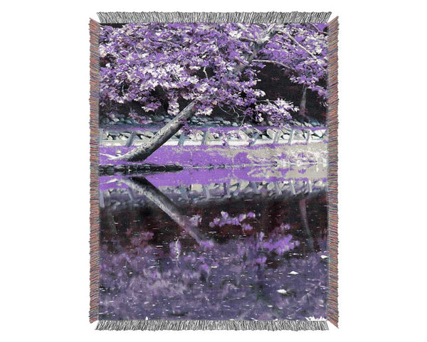 Lilac Walkway Woven Blanket