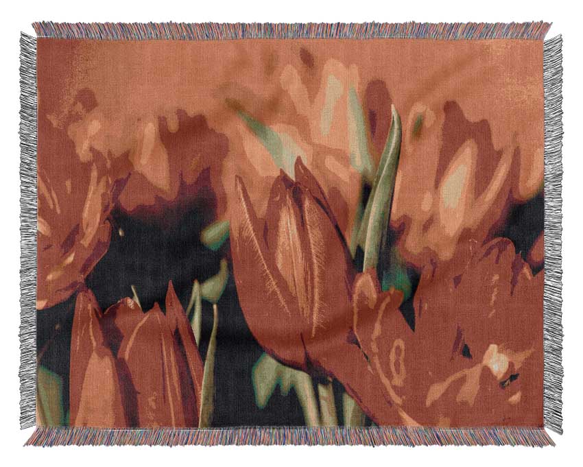 Tulips In Sunlight Woven Blanket