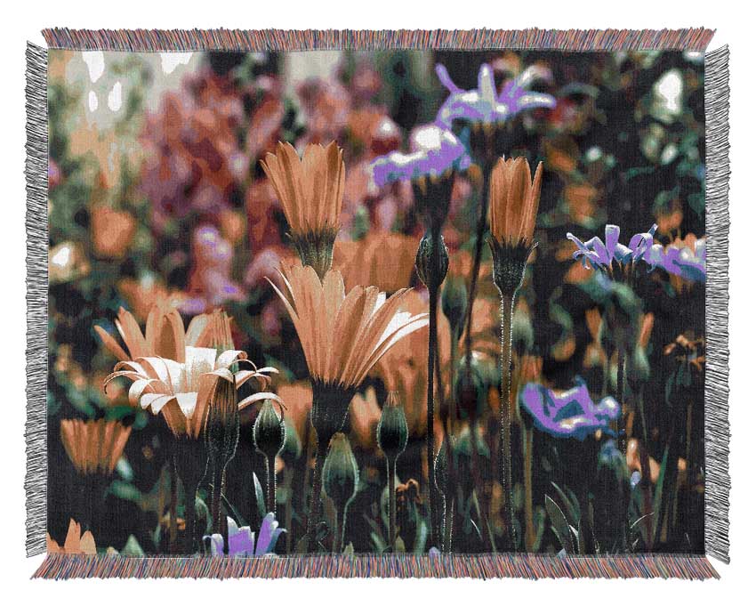 Vail Flowers In Colorado Woven Blanket