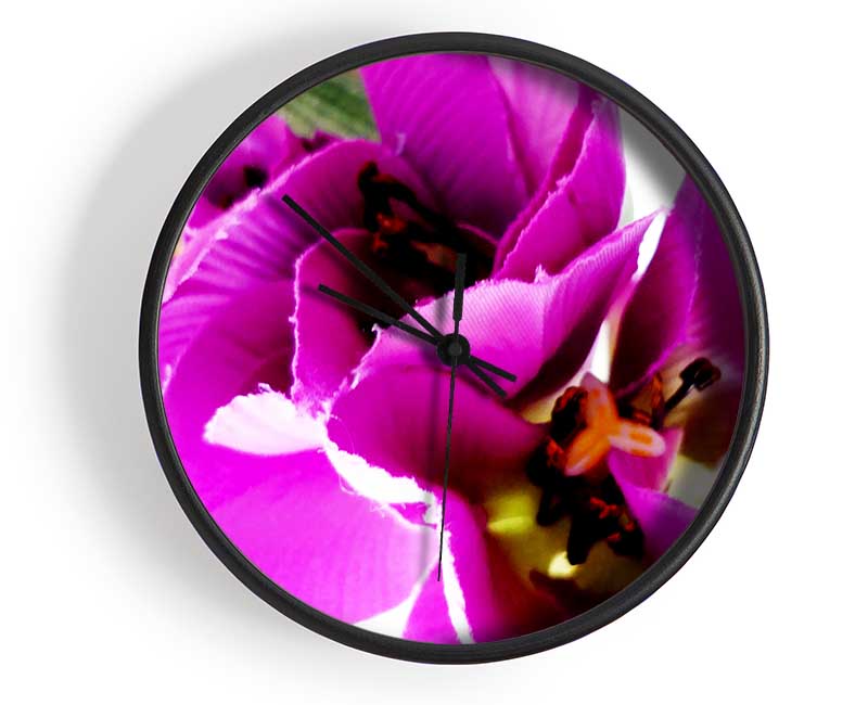 Pink Petal Galore Clock - Wallart-Direct UK