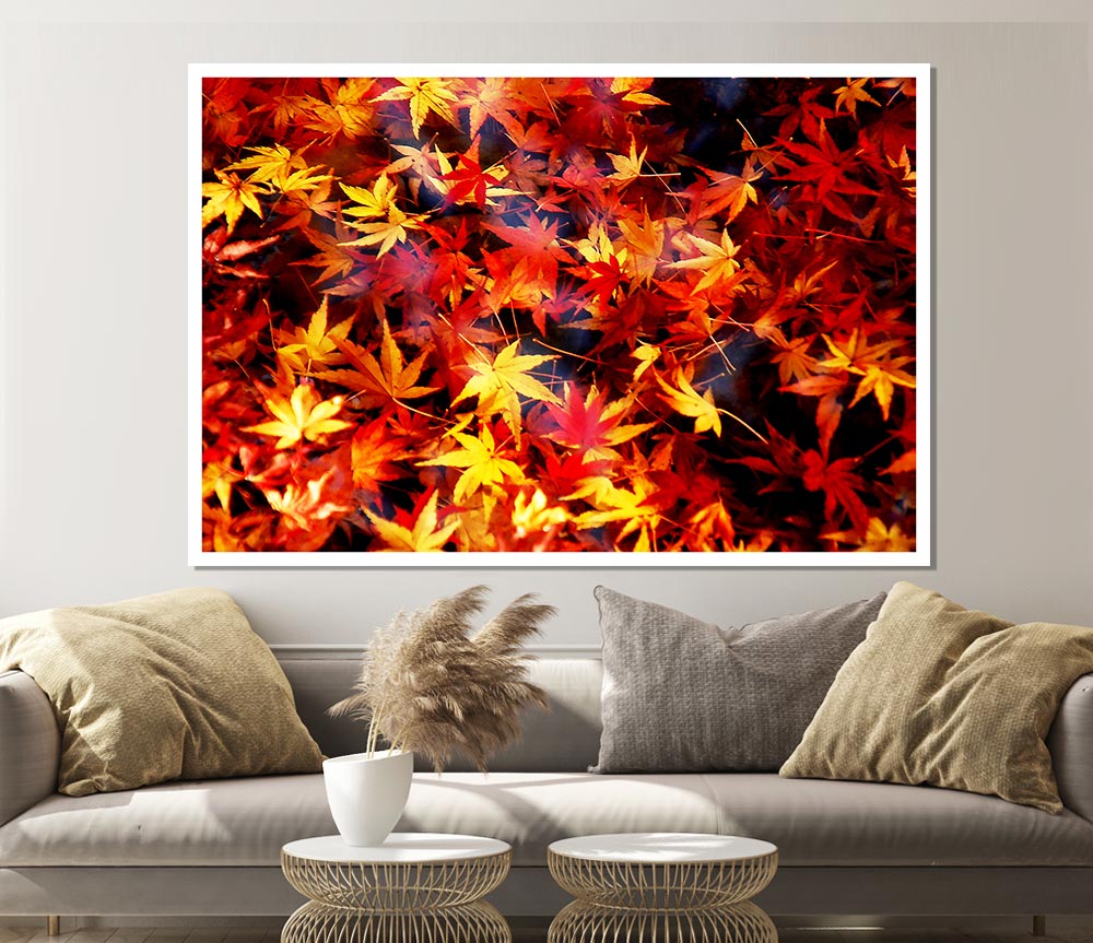 Autumn Spray Print Poster Wall Art