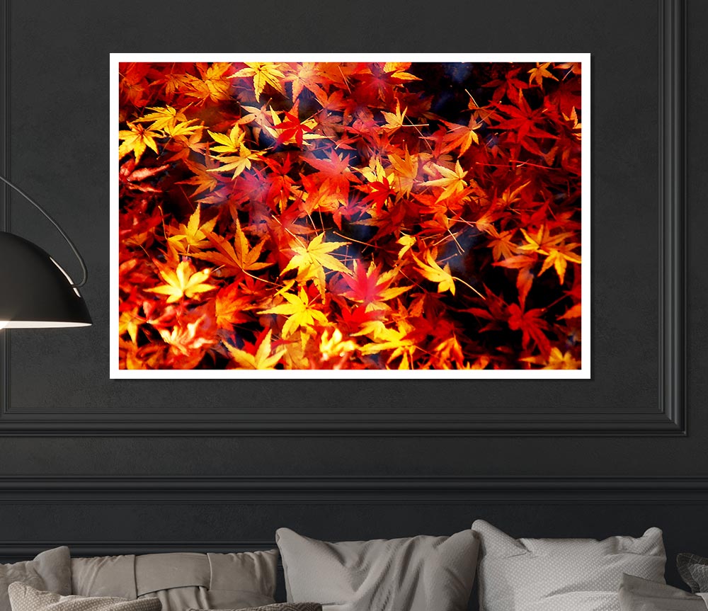 Autumn Spray Print Poster Wall Art