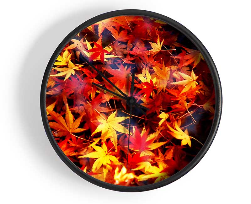 Autumn Spray Clock - Wallart-Direct UK