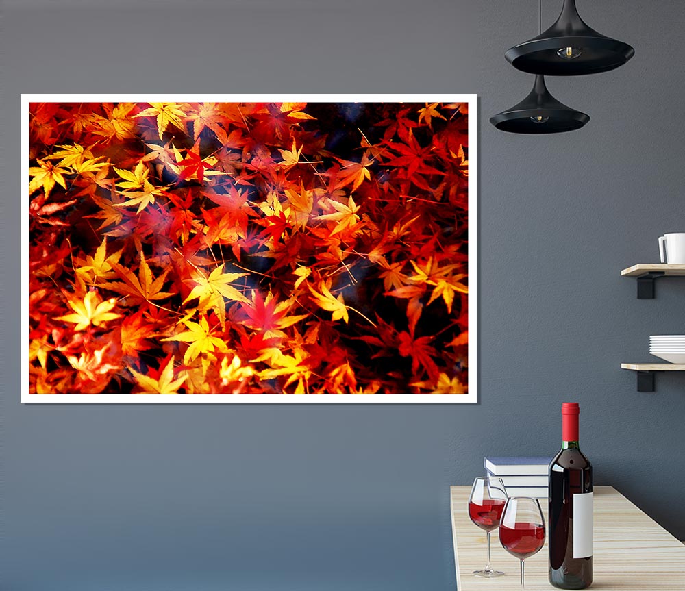 Autumn Spray Print Poster Wall Art