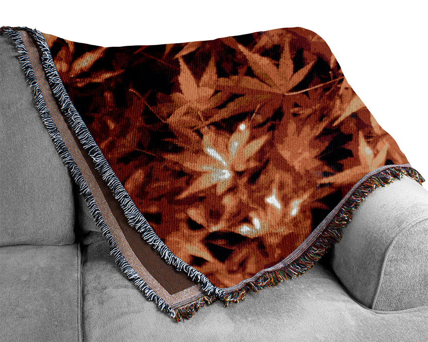 Autumn Spray Woven Blanket