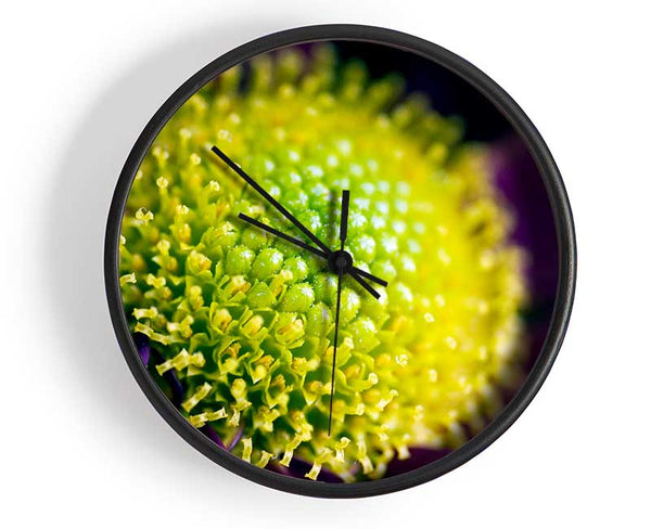 Purple Centre Of A Daisy Clock - Wallart-Direct UK