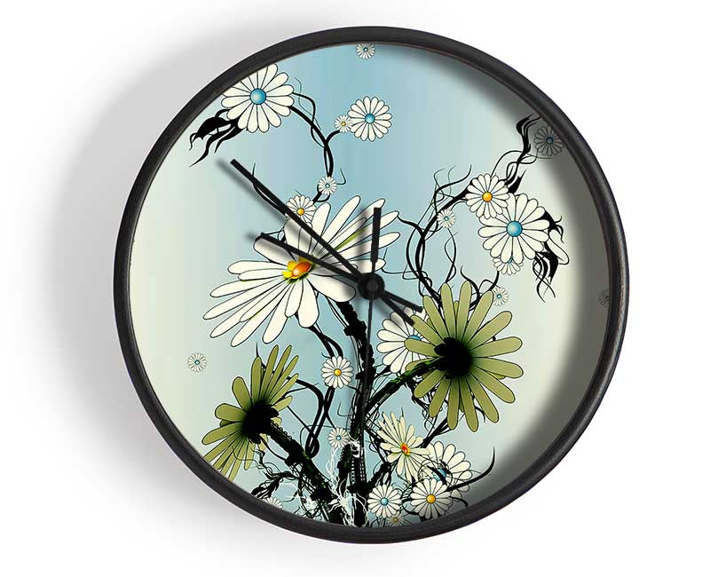 Daisy Chain Skies Clock - Wallart-Direct UK