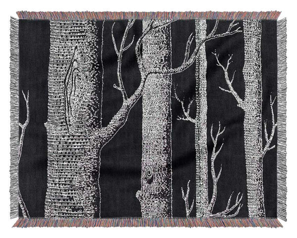 Tree Bark Woven Blanket