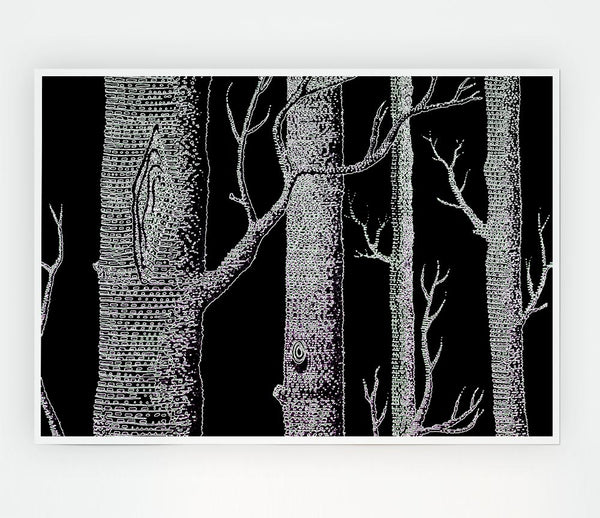 Tree Bark Print Poster Wall Art