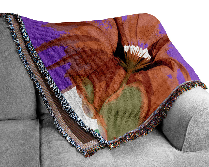 Colourful Vibrant Petals Woven Blanket