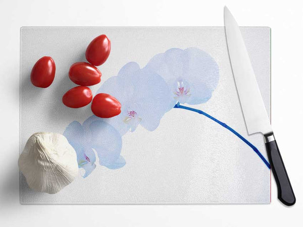 Baby Blue Stem Glass Chopping Board