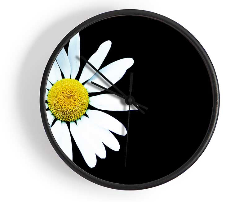 Single White Daisy Clock - Wallart-Direct UK