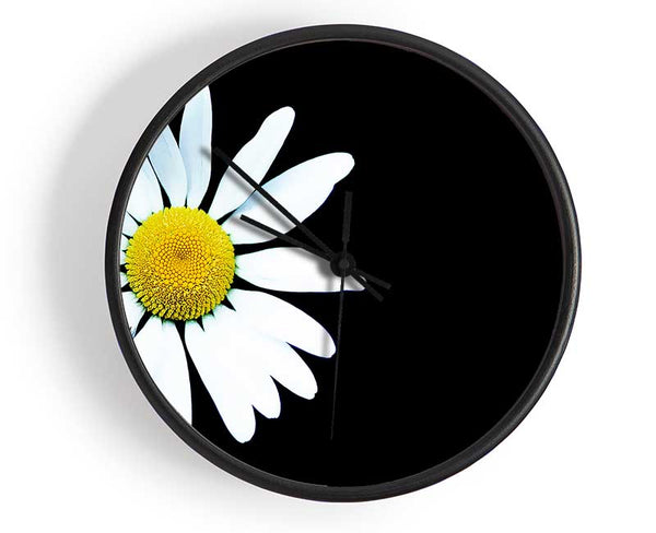 Single White Daisy Clock - Wallart-Direct UK