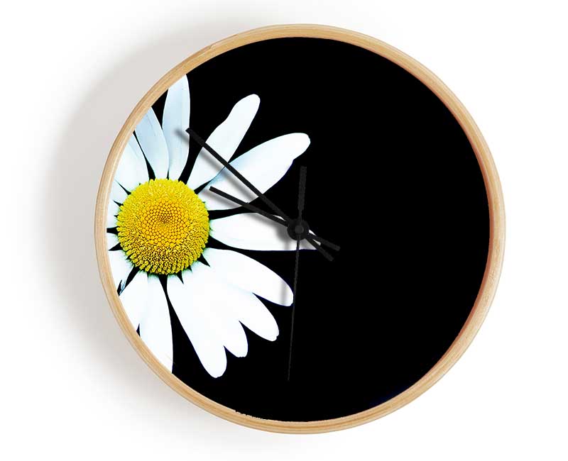 Single White Daisy Clock - Wallart-Direct UK