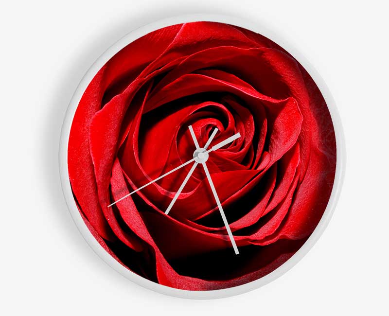 Red Rose Centre Clock - Wallart-Direct UK