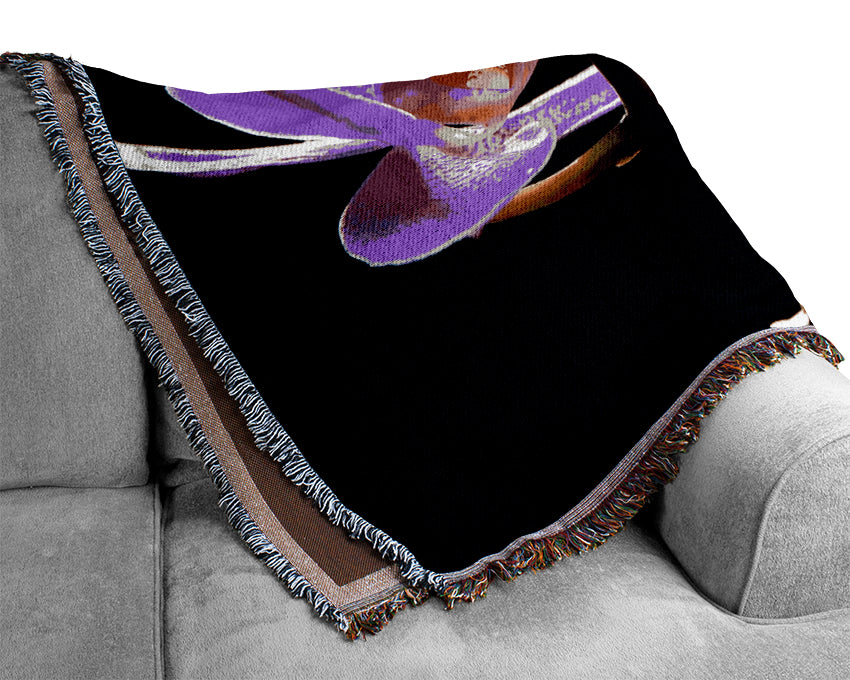 Orchid In Sunlight Woven Blanket