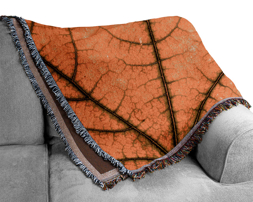 Magnificent Leaf Woven Blanket