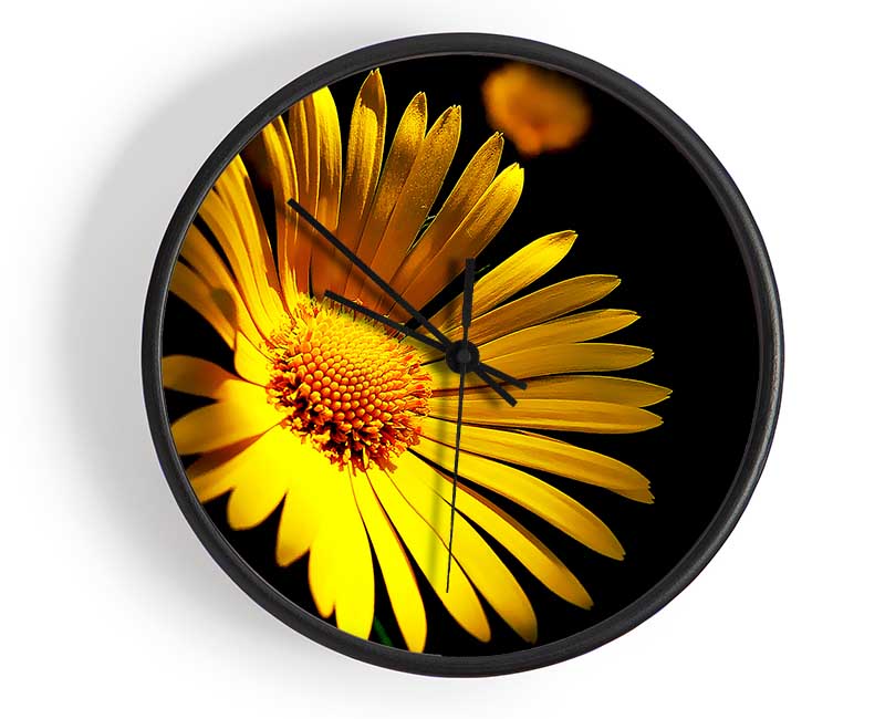 Golden Daisy Petals Clock - Wallart-Direct UK