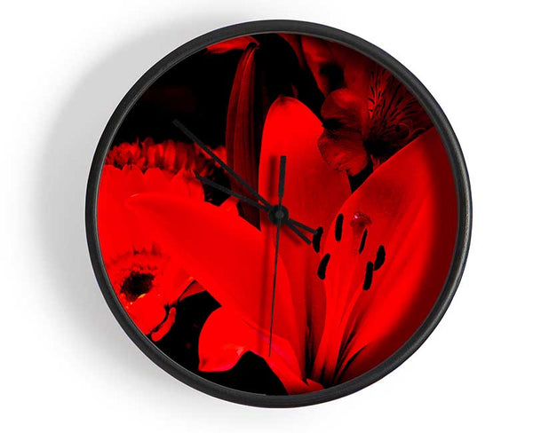 Infra Red Bloom Clock - Wallart-Direct UK