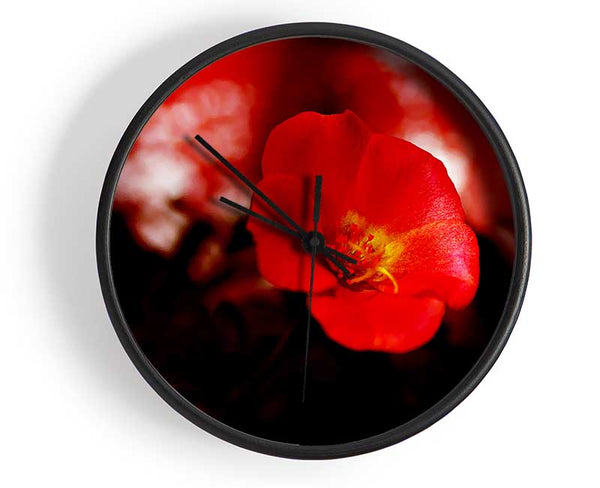 Cherry Red Clock - Wallart-Direct UK