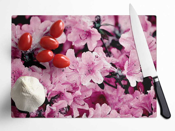 Pink Ocean Spray Glass Chopping Board