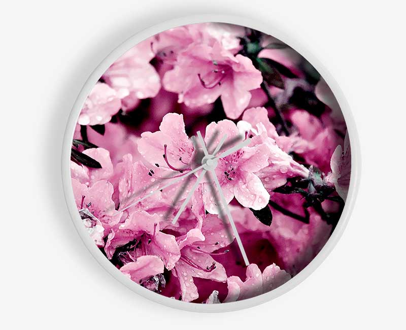 Pink Ocean Spray Clock - Wallart-Direct UK