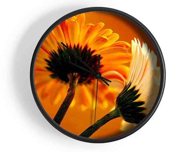 Behing The Golden Daisies Clock - Wallart-Direct UK