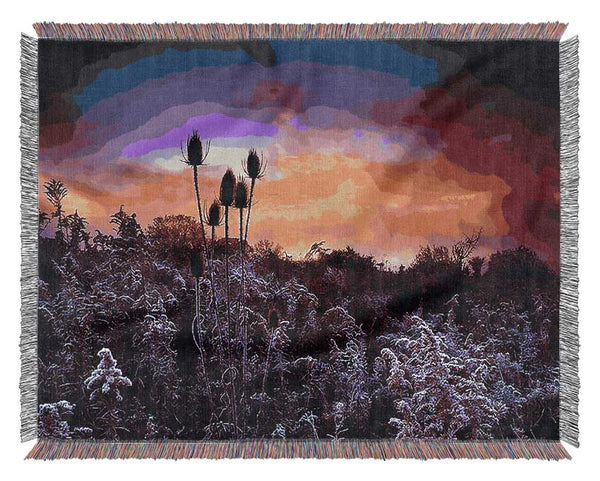 Winter Skies Woven Blanket