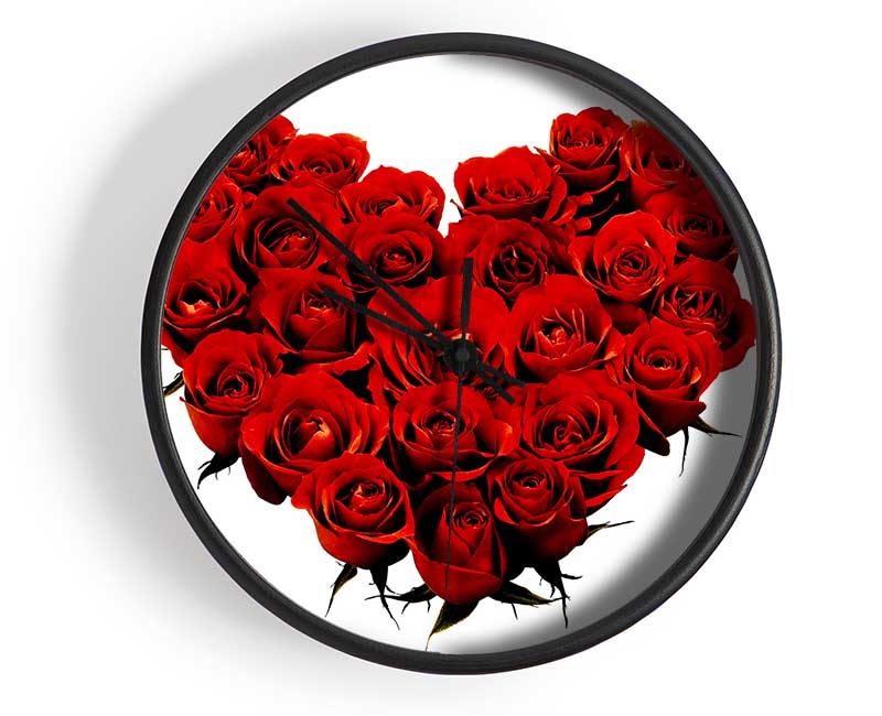 Heart Shaped Clock - Wallart-Direct UK