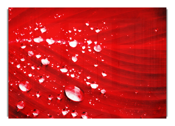 Red Water Droplets