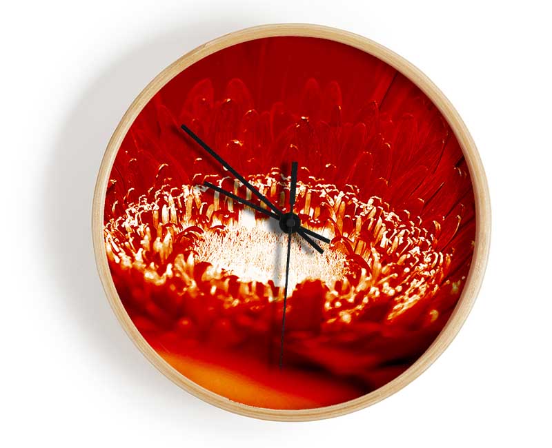 Red Centre Clock - Wallart-Direct UK