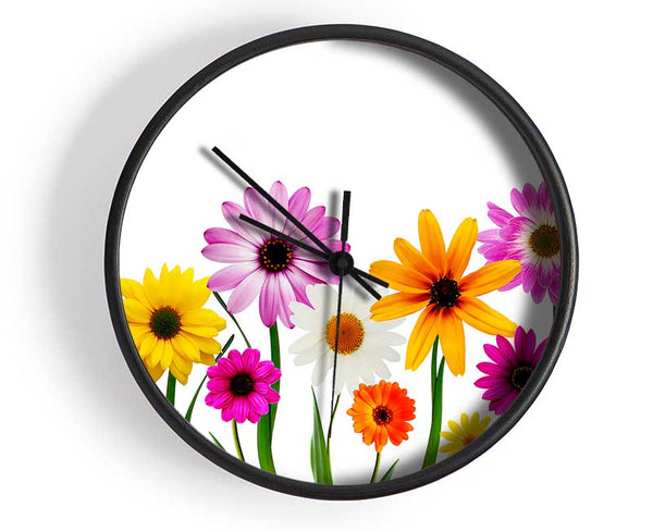 Garden Flower Party Clock - Wallart-Direct UK