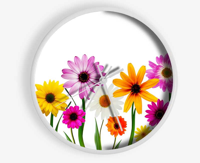 Garden Flower Party Clock - Wallart-Direct UK