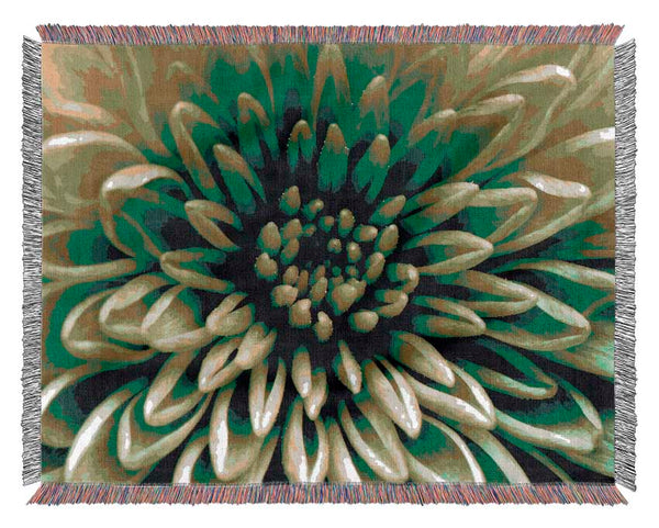 Green Centre Woven Blanket