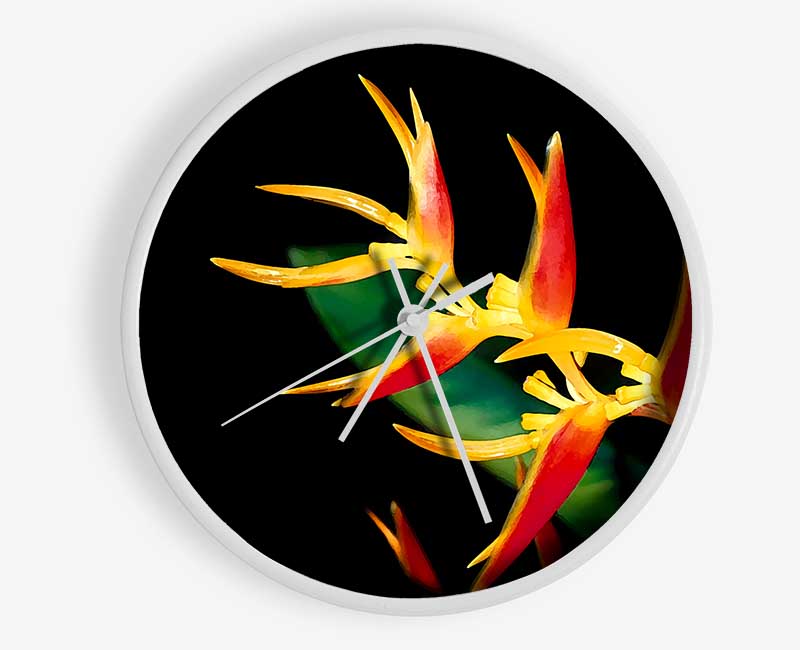 Bird Of Paradise In Sunlight Clock - Wallart-Direct UK