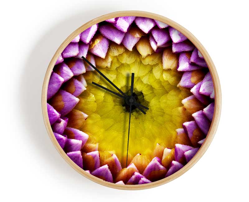 Purple Petal Delight Clock - Wallart-Direct UK