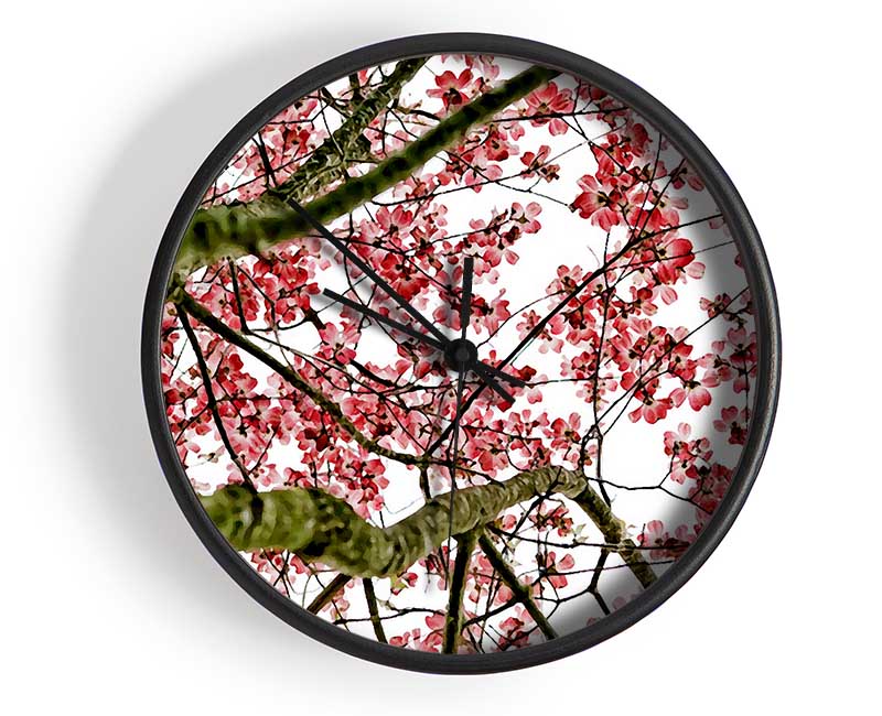 The Cherry Blossom Tree Clock - Wallart-Direct UK