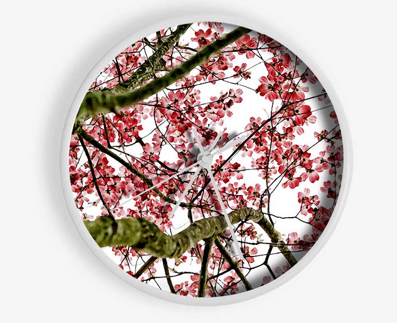 The Cherry Blossom Tree Clock - Wallart-Direct UK