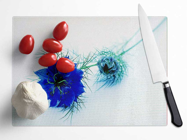 Blue Passion Glass Chopping Board