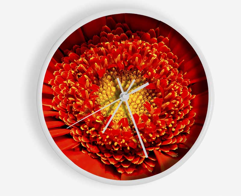 The Centre Of A Gerbera Clock - Wallart-Direct UK