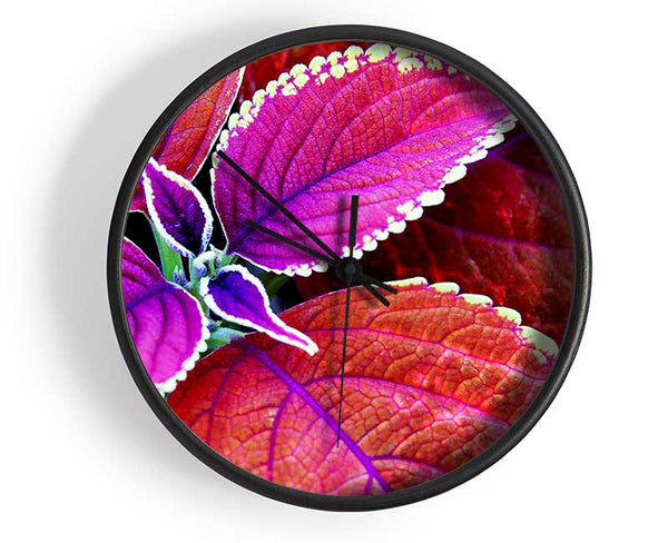 Rich Autumn Leaves Clock - Wallart-Direct UK