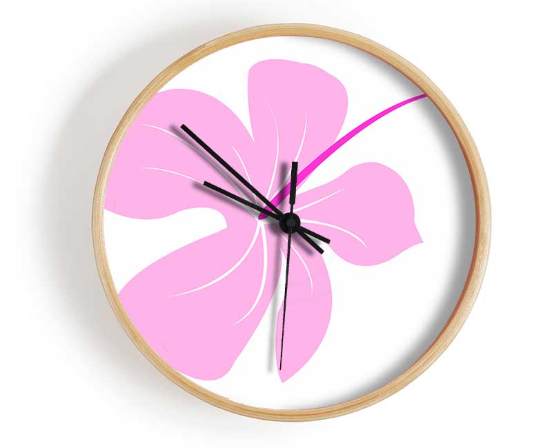 Pink Bloom Clock - Wallart-Direct UK