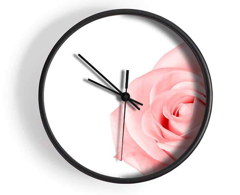 Baby Pink Rose Clock - Wallart-Direct UK