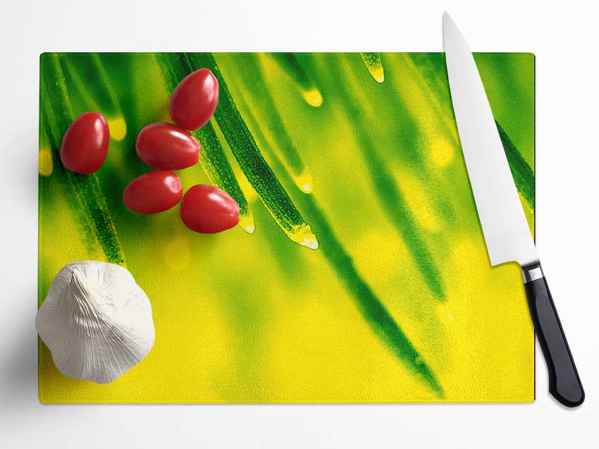 Energy Of A Plant Glass Chopping Board