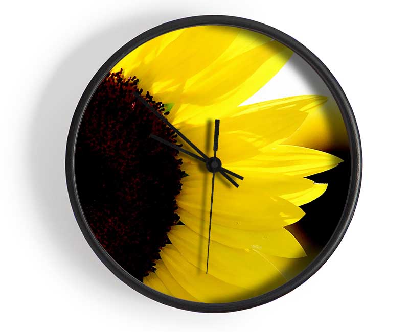 Sunflower Really Close-Up Clock - Wallart-Direct UK