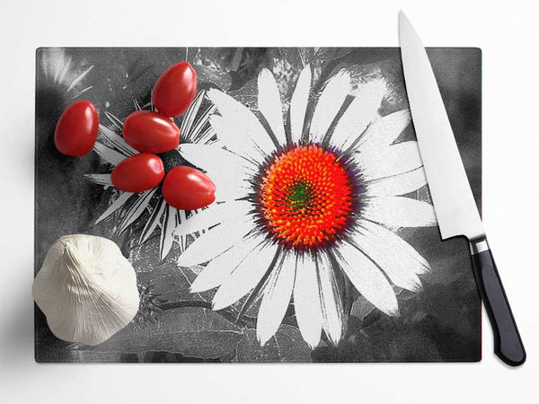 Daisy Centre Glass Chopping Board