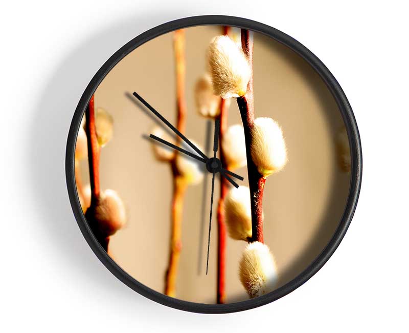 Pussy Willow Clock - Wallart-Direct UK