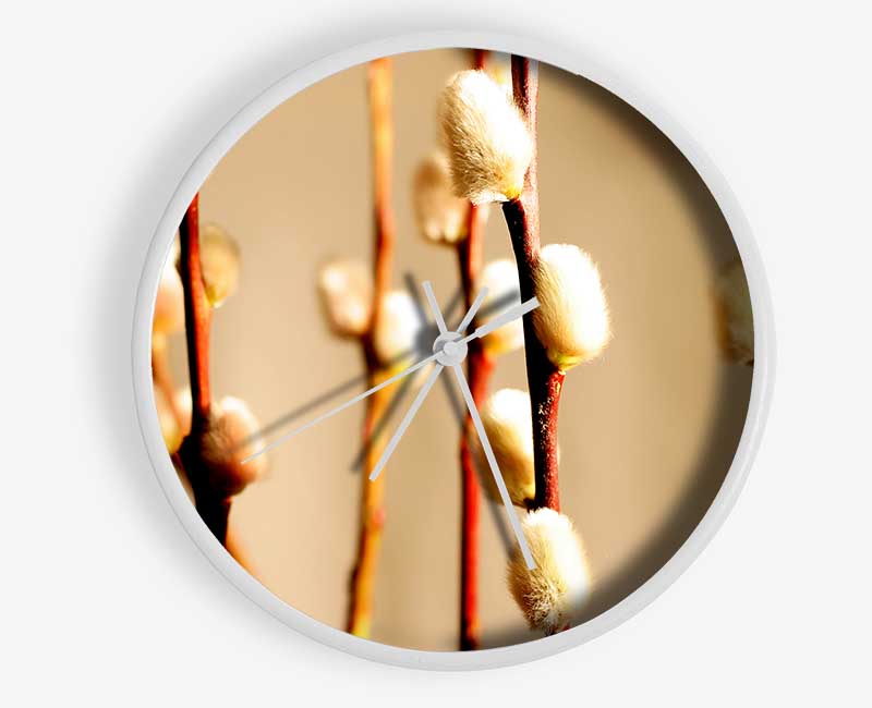 Pussy Willow Clock - Wallart-Direct UK