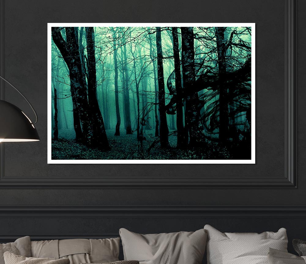 Emerald Whisper Print Poster Wall Art